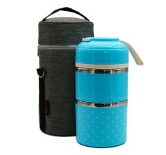 Mavi 2 Katman Yemek Termosu
