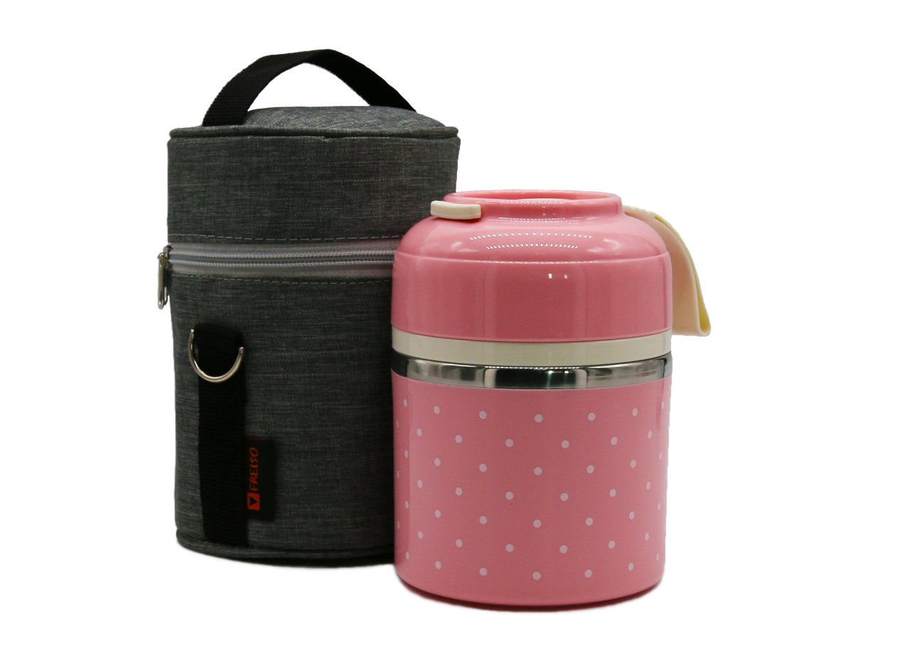 Pembe Tek Katman Yemek Termosu