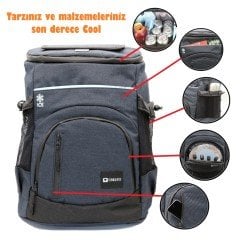 FRELSO Termos Çanta Soğutucu Sırt Çantası 33 lt (İndigo)