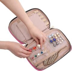 Frelso Seyahat Takı Çantası Aksesuar Organizer Mücevher Çantası - Siyah