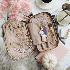 Frelso Seyahat Takı Çantası Aksesuar Organizer Mücevher Çantası - Siyah