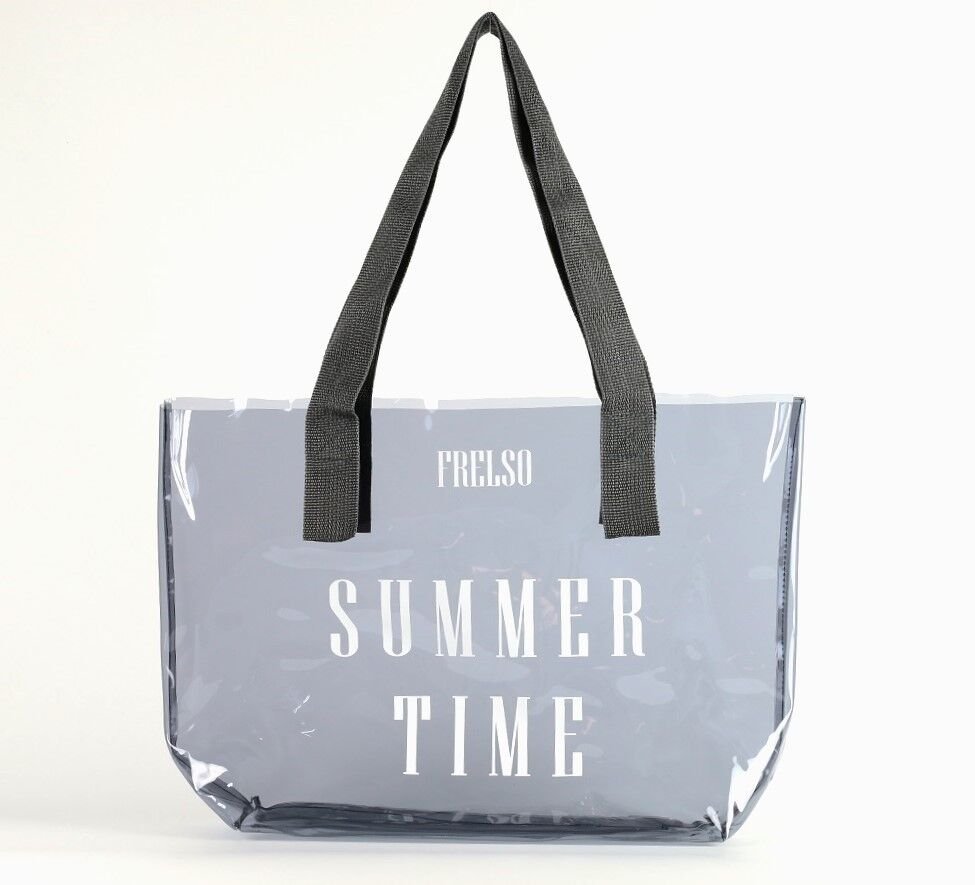 Frelso Şeffaf Plaj Çantası-Gri