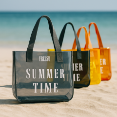 Frelso Şeffaf Plaj Çantası-Gri