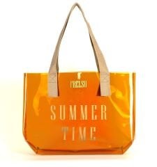 Frelso Şeffaf Plaj Çantası-Kahve