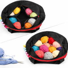 Frelso Örgü Çantası Omuz Askılı Örgücü Çantası Organizer - KIRMIZI