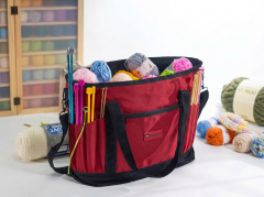 Frelso Örgü Çantası Omuz Askılı Örgücü Çantası Organizer - KIRMIZI