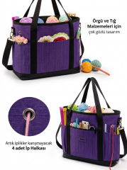 Frelso Örgü Çantası Omuz Askılı Örgücü Çantası Organizer - MOR