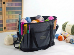 Frelso Örgü Çantası Omuz Askılı Örgücü Çantası Organizer - Siyah